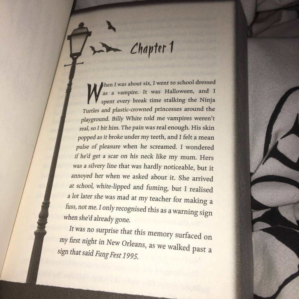 Page one of the book 
