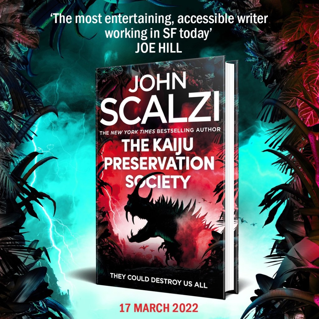 Book promo with - The most entertaining, accessible writer working in SF today - quote by Joe Hill. 