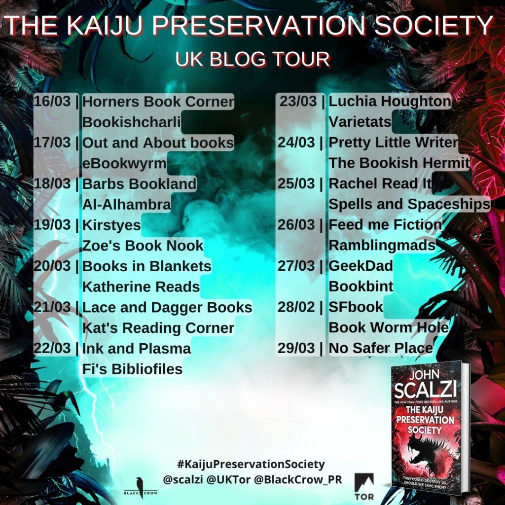 Blog Tour poster with names and dates.  